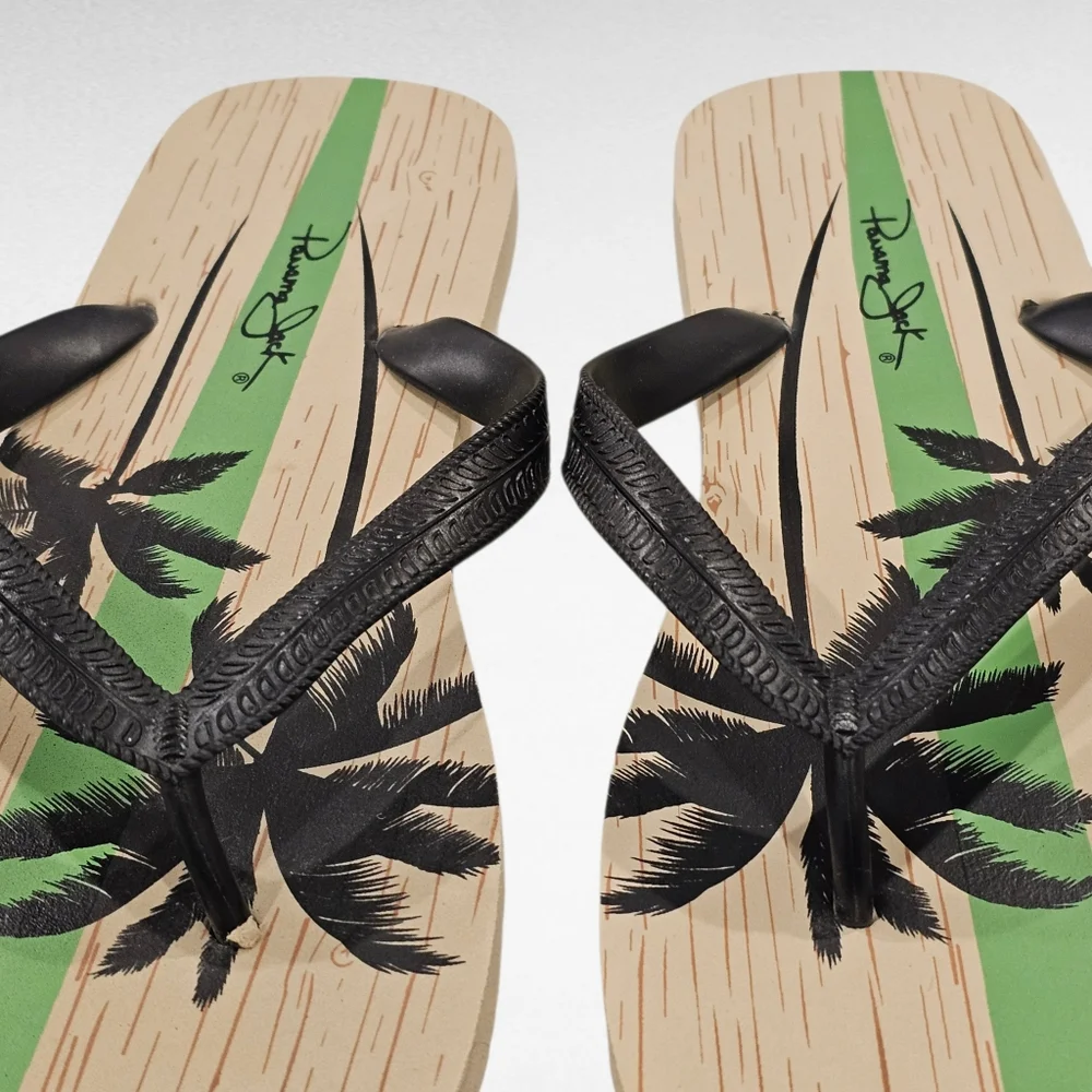 Panama Jack Palm Tree Flip Flops Size 7 /8